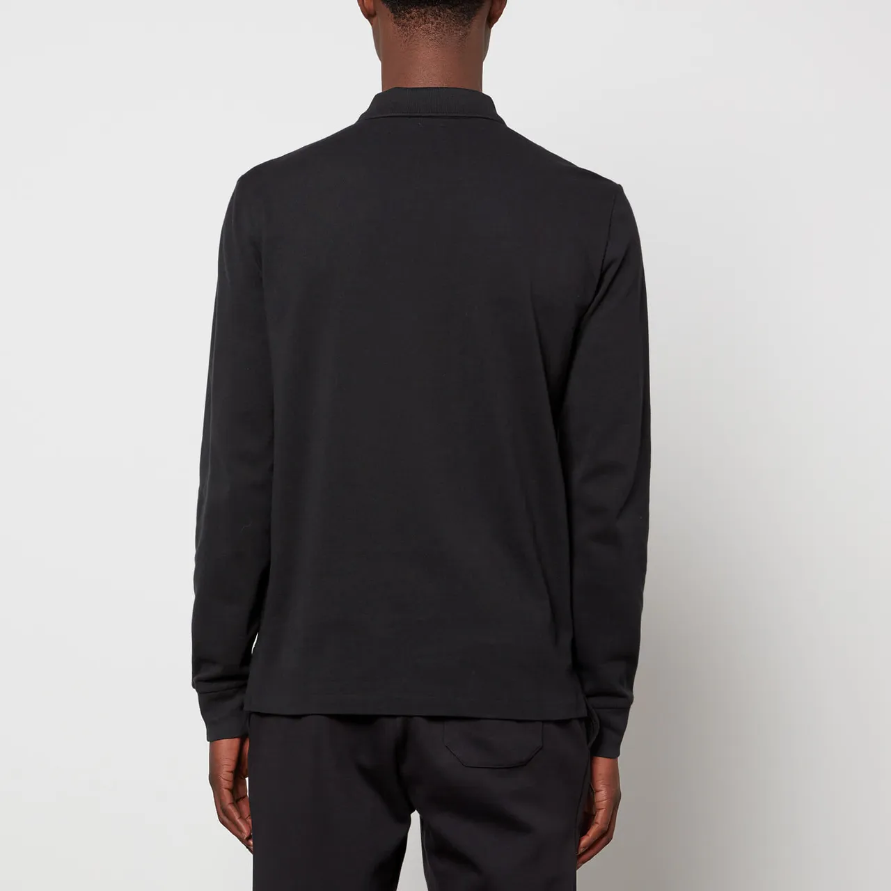 Polo Ralph Lauren Men's Slim Fit Mesh Long Sleeve Polo Shirt - Polo Black