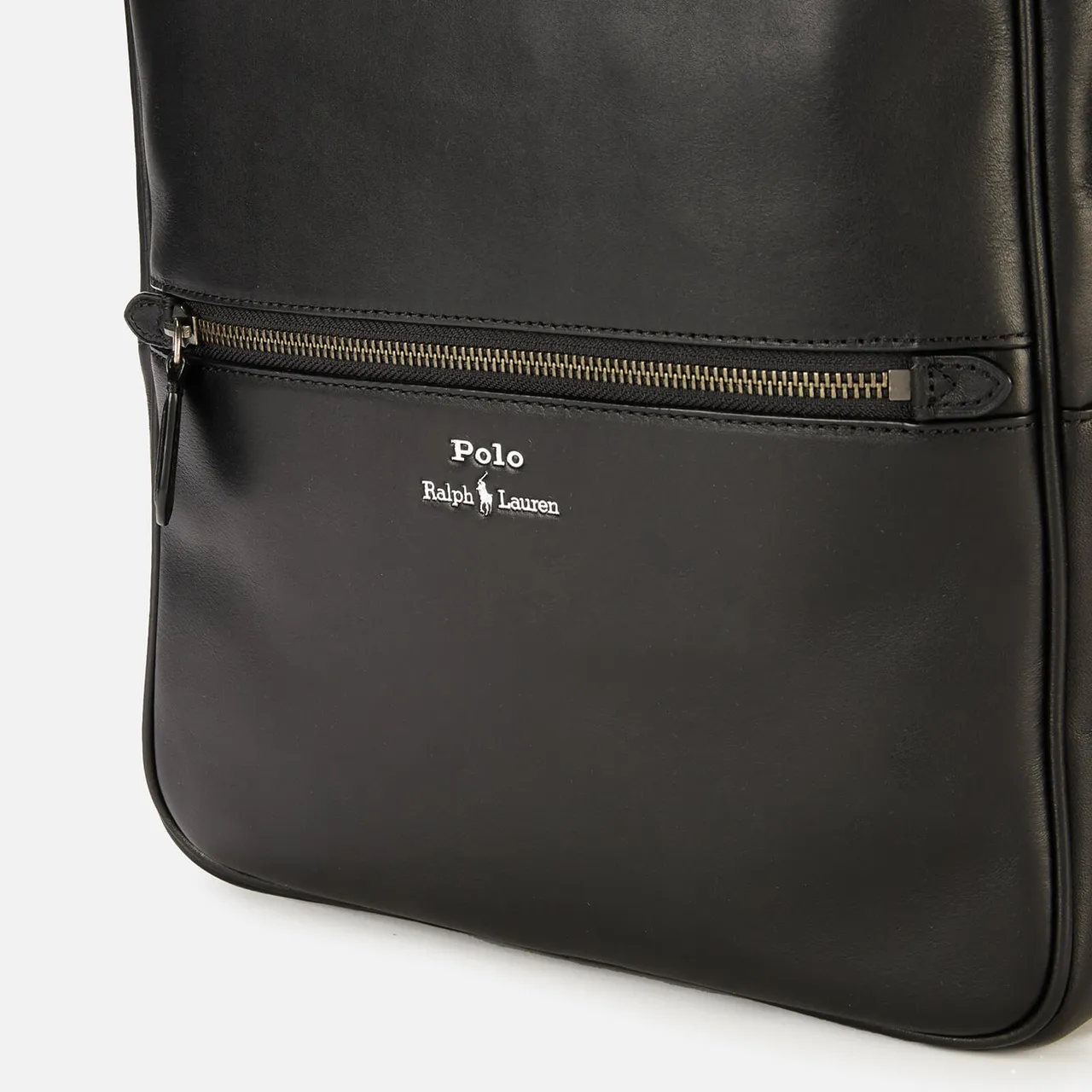 Polo Ralph Lauren Men's Smooth Leather Backpack - Black