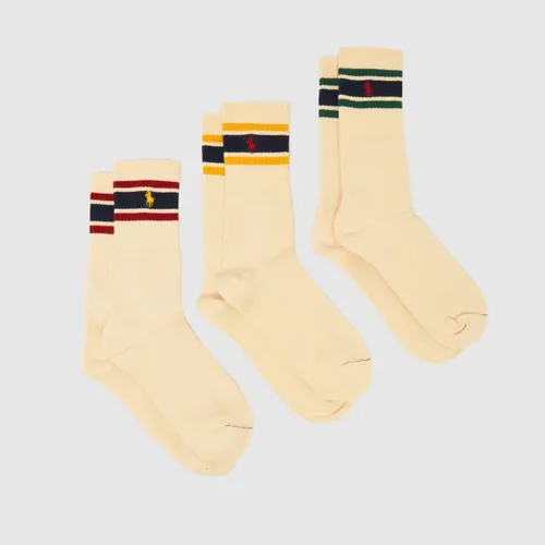Polo Ralph Lauren Multi Vintage Stripe Sock 3 Pack