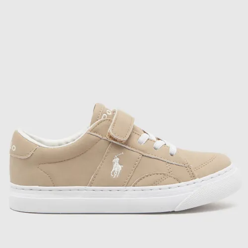 Polo Ralph Lauren Natural Ryley Boys Toddler Trainers