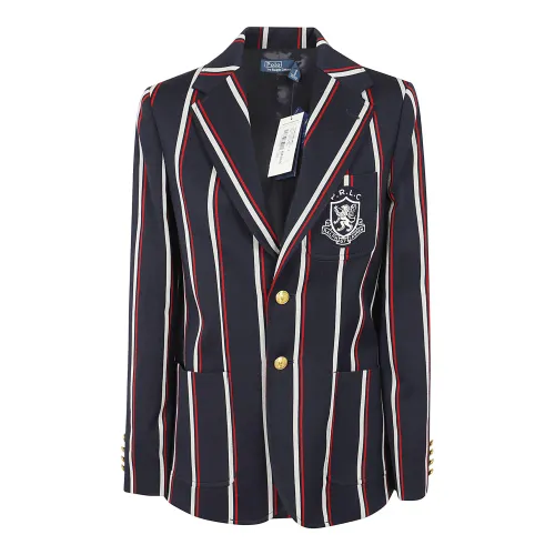 Polo Ralph Lauren , Navy Multi Stripe Blazer ,Multicolor female, Sizes: