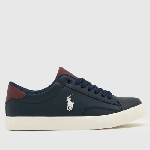Polo Ralph Lauren Navy & Red Theron Boys Youth Trainers
