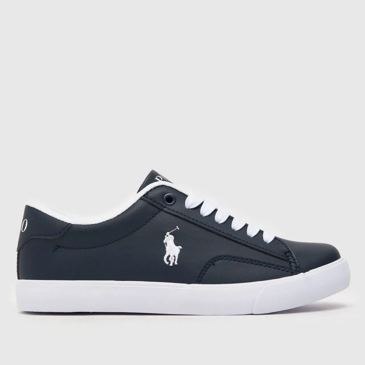 Polo Ralph Lauren Navy & White Theron V Boys Youth Trainers
