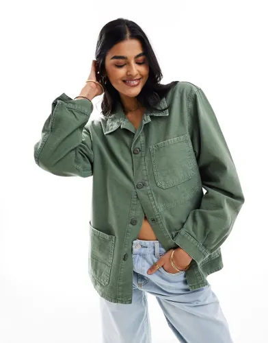 Polo Ralph Lauren overshirt in green with pockets