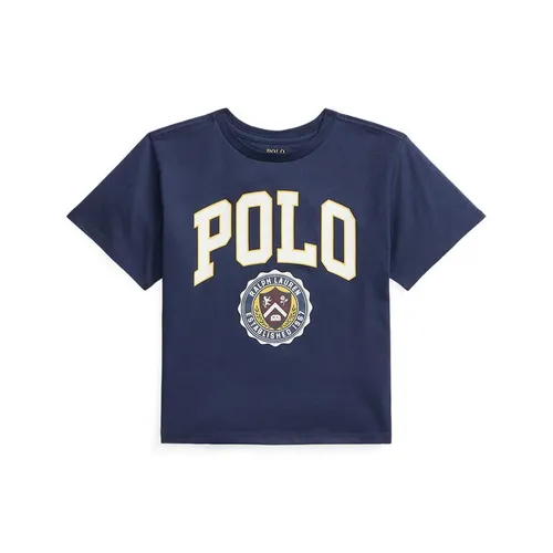 Polo Ralph Lauren Oversized Crop T-Shirt Junior - Blue