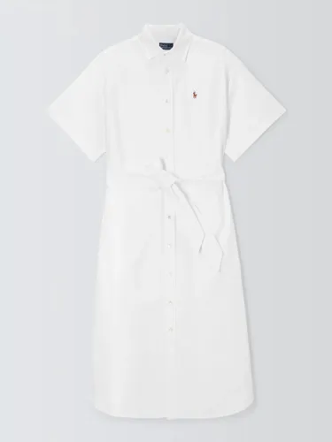 Polo Ralph Lauren Oxford Cotton Shirt Dress, White - White - Female