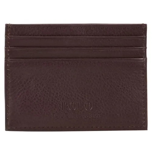 Polo Ralph Lauren Pebble Leather Card Holder - Brown - Male