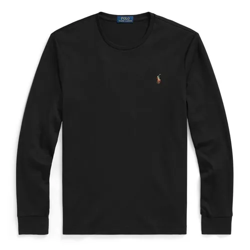 Polo Ralph Lauren Pima Long Sleeve T Shirt - Black