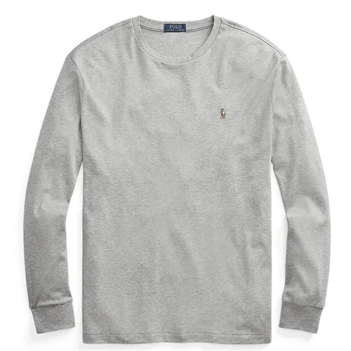 Polo Ralph Lauren Pima Long Sleeve T Shirt - Grey