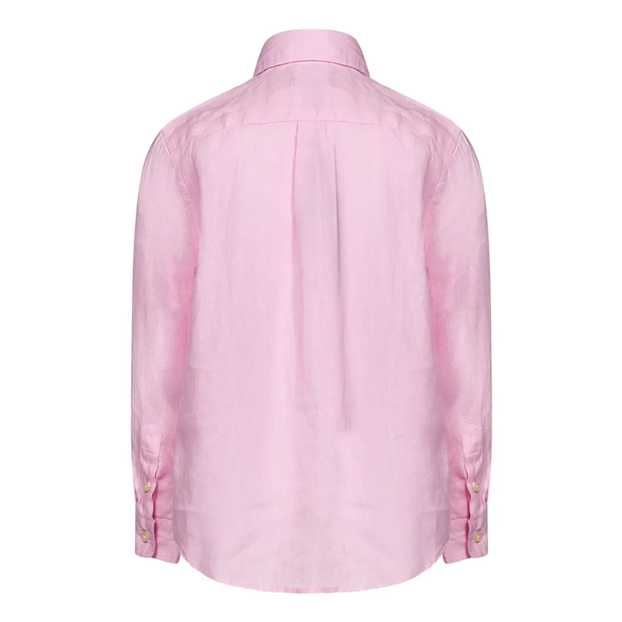Polo Ralph Lauren , Pink Linen Shirt with Embroidered Logo ,Pink male, Sizes: