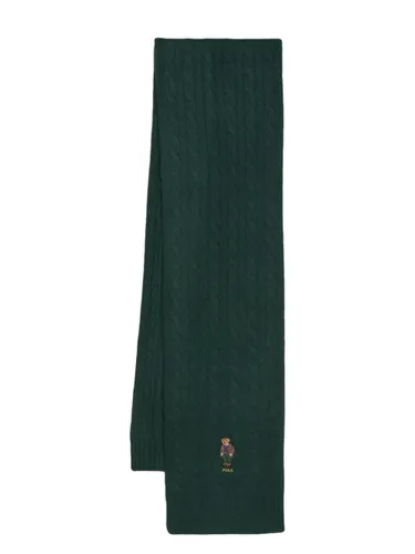 Polo Ralph Lauren Polo Bear cable-knit scarf - Green