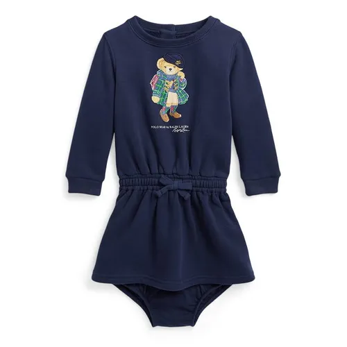 Polo Ralph Lauren Polo Bear Fleece Dress Baby - Blue