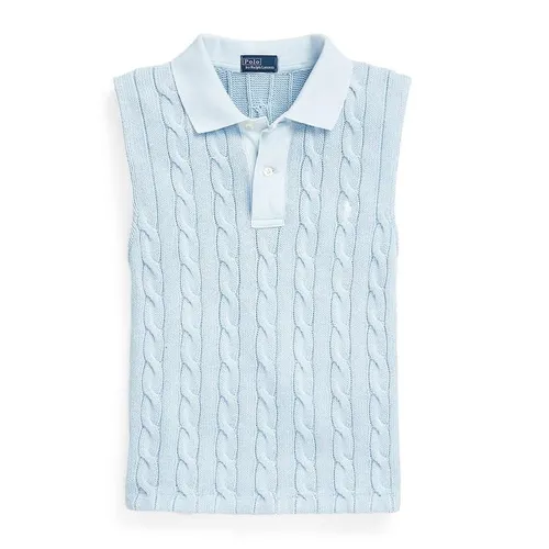 Polo Ralph Lauren Polo Ralph Lauren Cable-Knit Polo Shirt - Blue