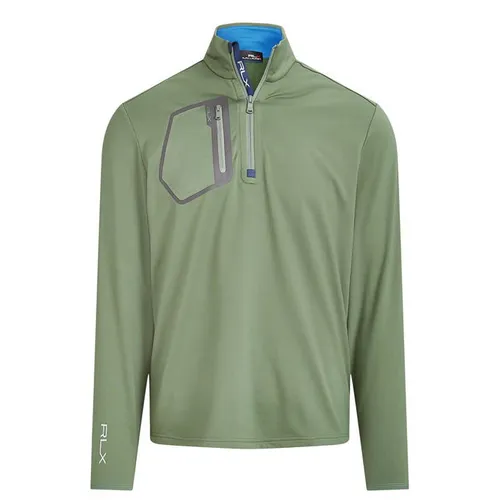 Polo Ralph Lauren RLX Zip Through Pocket Top - Green