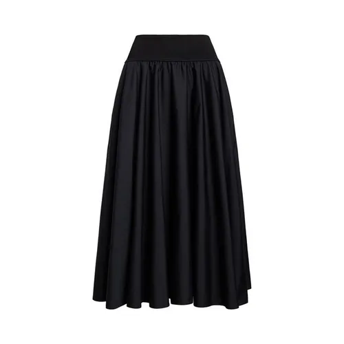 POLO RALPH LAUREN Shirred-Yoke A-Line Maxi Skirt - Black