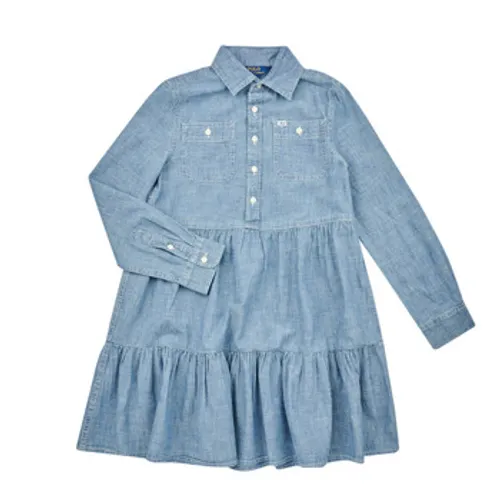 Polo Ralph Lauren  SHIRTDRESS-DRESSES-DAY DRESS  girls's Children's dress in Blue