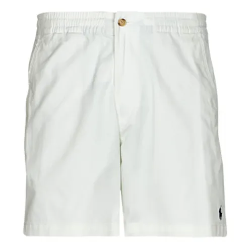 Polo Ralph Lauren  SHORT "PREPSTER" EN CHINO LEGER AVEC CORDON DE SERAGE  men's Shorts in White