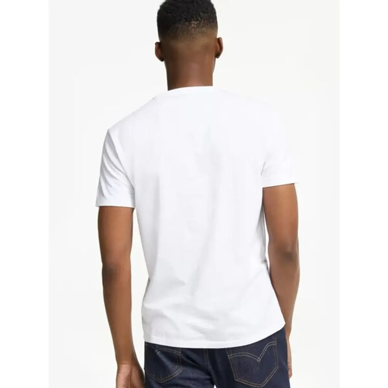 Polo Ralph Lauren Short Sleeve Custom Fit Crew Neck T-Shirt - White - Male