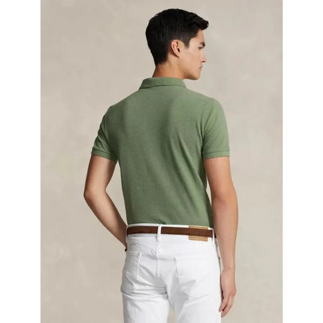 Polo Ralph Lauren Short Sleeve Custom Slim Fit Polo Shirt - Cargo Green - Male
