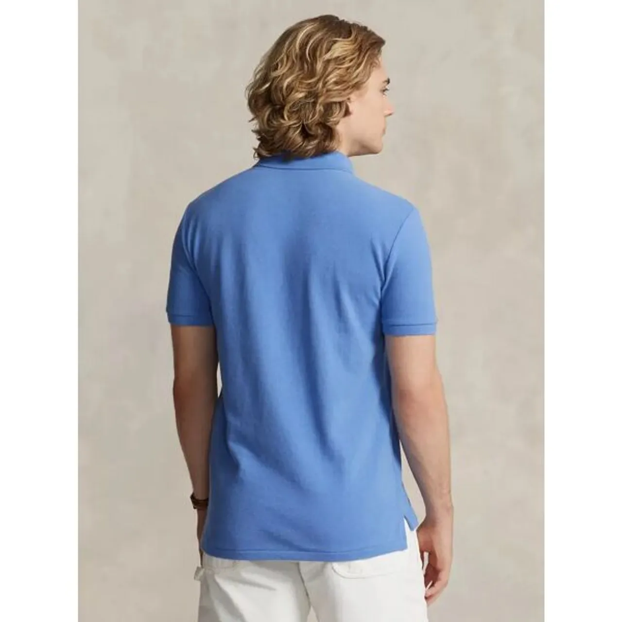 Polo Ralph Lauren Short Sleeve Custom Slim Fit Polo Shirt - New England - Male