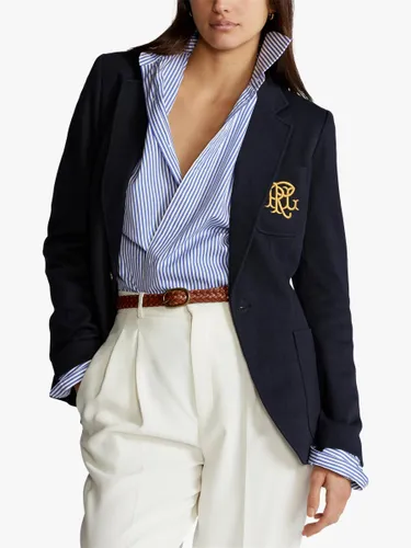 Polo Ralph Lauren Single Button Blazer, Navy - Navy - Female