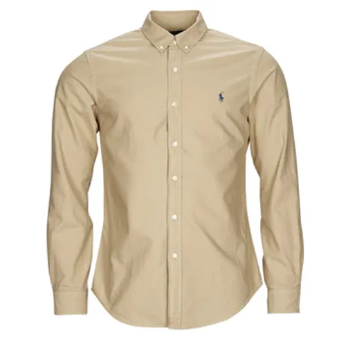 Polo Ralph Lauren  SLBDPPCS-LONG SLEEVE-SPORT SHIRT  men's Long sleeved Shirt in Beige