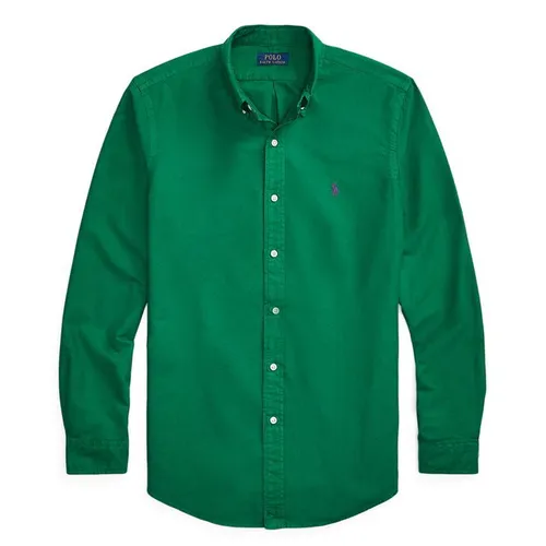 Polo Ralph Lauren Slim Fit Garment Dyed Oxford Shirt - Green