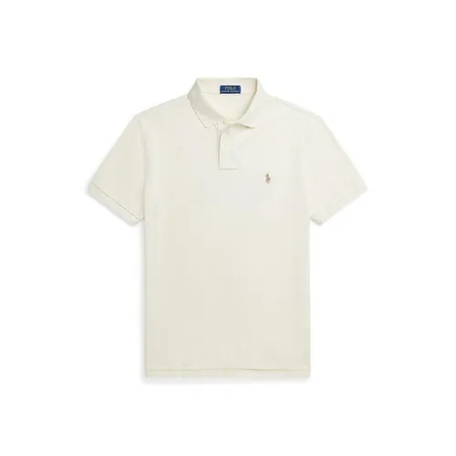 Polo Ralph Lauren Slim Fit Polo Shirt - Cream