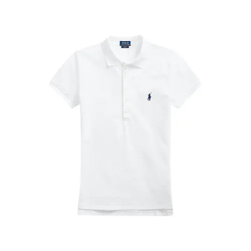 Polo Ralph Lauren , Slim-Fit Polo Shirt ,White female, Sizes: