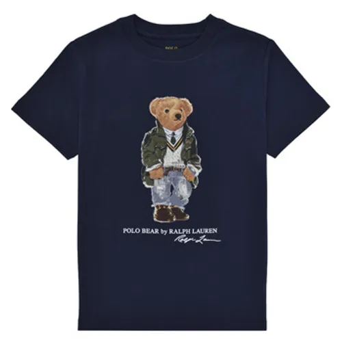 Polo Ralph Lauren  SS CN-KNIT SHIRTS-T-SHIRT  boys's Children's T shirt in Marine
