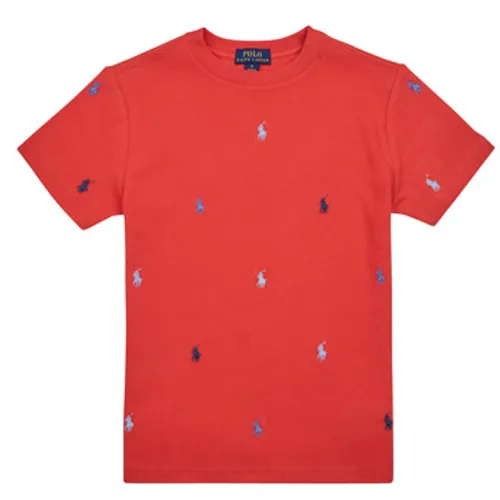 Polo Ralph Lauren  SS CN-KNIT SHIRTS-T-SHIRT  boys's Children's T shirt in Red