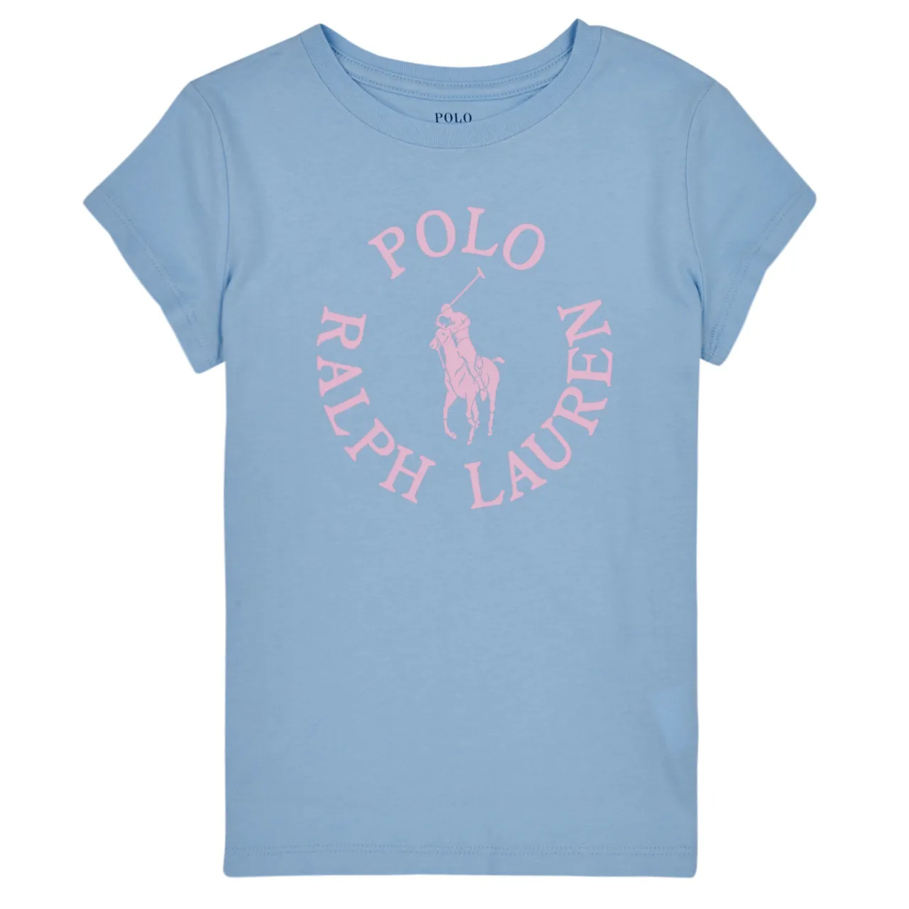 Polo Ralph Lauren  SS GRAPHIC T-KNIT SHIRTS-T-SHIRT  girls's Children's T shirt in Blue