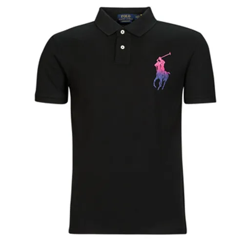 Polo Ralph Lauren  SSKCCMSLM1-SHORT SLEEVE-POLO SHIRT  men's Polo shirt in Black