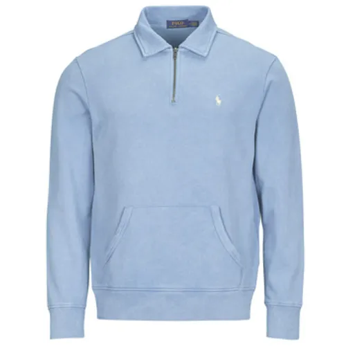 Polo Ralph Lauren  SWEATSHIRT DEMI ZIP EN MOLLETON  men's Sweatshirt in Blue