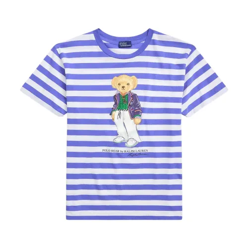 Polo Ralph Lauren , T-Shirts ,Blue female, Sizes: