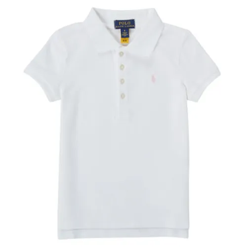 Polo Ralph Lauren  TOULLA  girls's Children's polo shirt in White