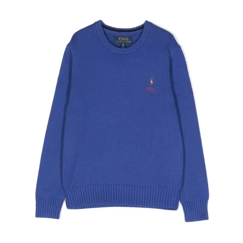 Polo Ralph Lauren , Warm Knitwear for Boys ,Blue male, Sizes: