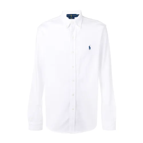 Polo Ralph Lauren , White Mesh Polo Shirt ,White male, Sizes: