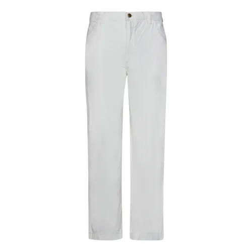 Polo Ralph Lauren , White Wide Leg Jeans with Logo Label ,White male, Sizes: