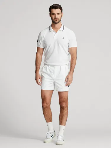 Polo Ralph Lauren X Wimbledon Slim Fit Mesh Polo Shirt - Pure White - Male