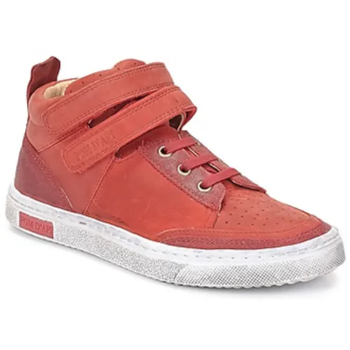 Pom d'Api  BACK BASKET  girls's Children's Shoes (High-top Trainers) in Red