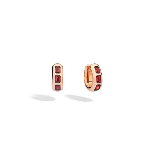 Pomellato , Iconica Rose Gold Earrings ,Red female, Sizes: ONE SIZE