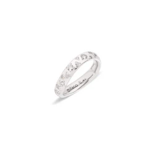 Pomellato , Milan Diamond Ring ,Gray female, Sizes: 52 MM