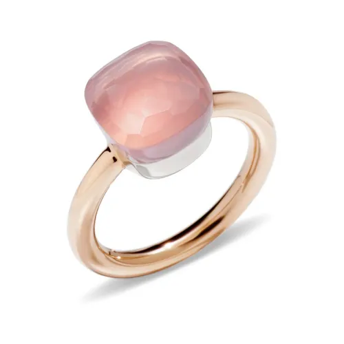 Pomellato , Rose Quartz Nude Ring ,Pink female, Sizes: 55 MM