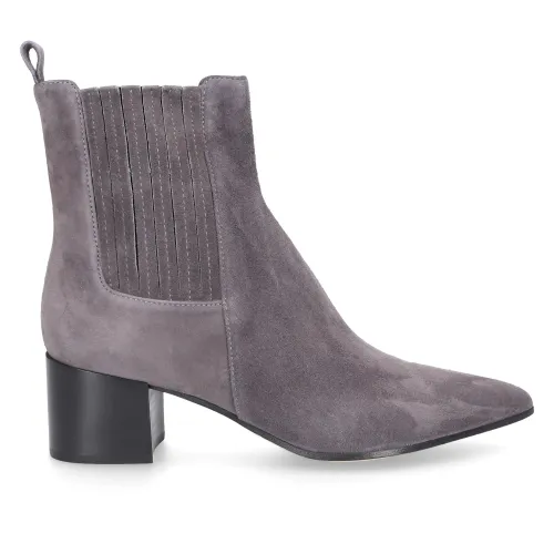 Pomme D'or , Elevate Your Style with Heeled Boots ,Gray female, Sizes: