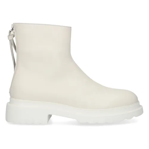 Pomme D'or , Premium Calfskin Leather High Boots ,White female, Sizes: