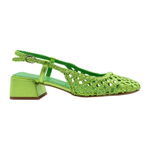 Pons Quintana , Girasol Slingback Sandals ,Green female, Sizes: