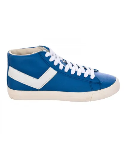 Pony Mens Topstar urban style sneaker with breathable fabric 10112-CRE-06 man - Blue