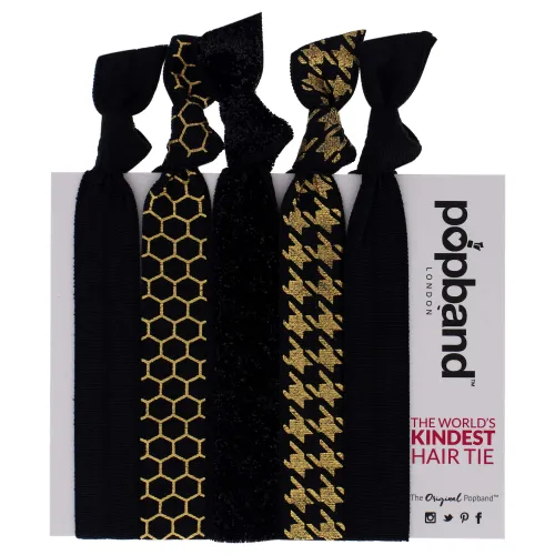 Popband Printed Ponytail Holder Hair Bands/Ties - Night Life
