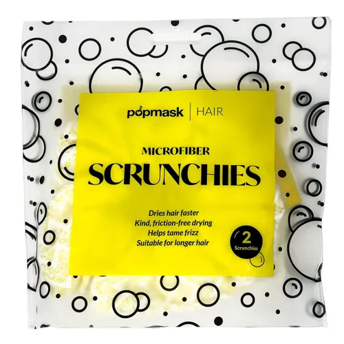 Popband Stretchy Microfiber Hair Scrunchies - 2-Pack